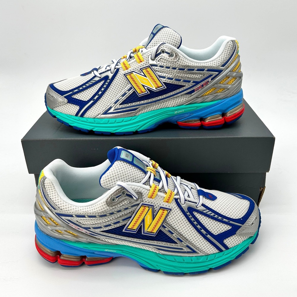 New Balance 1906R Moon Sign Men Size 10 Silver Blue Yellow Sneakers NEW U1906RMS